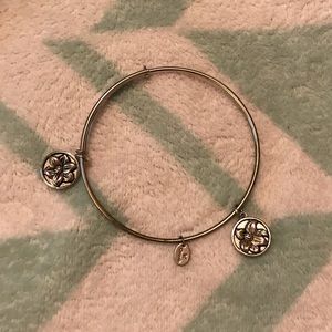 Silver charm bracelet